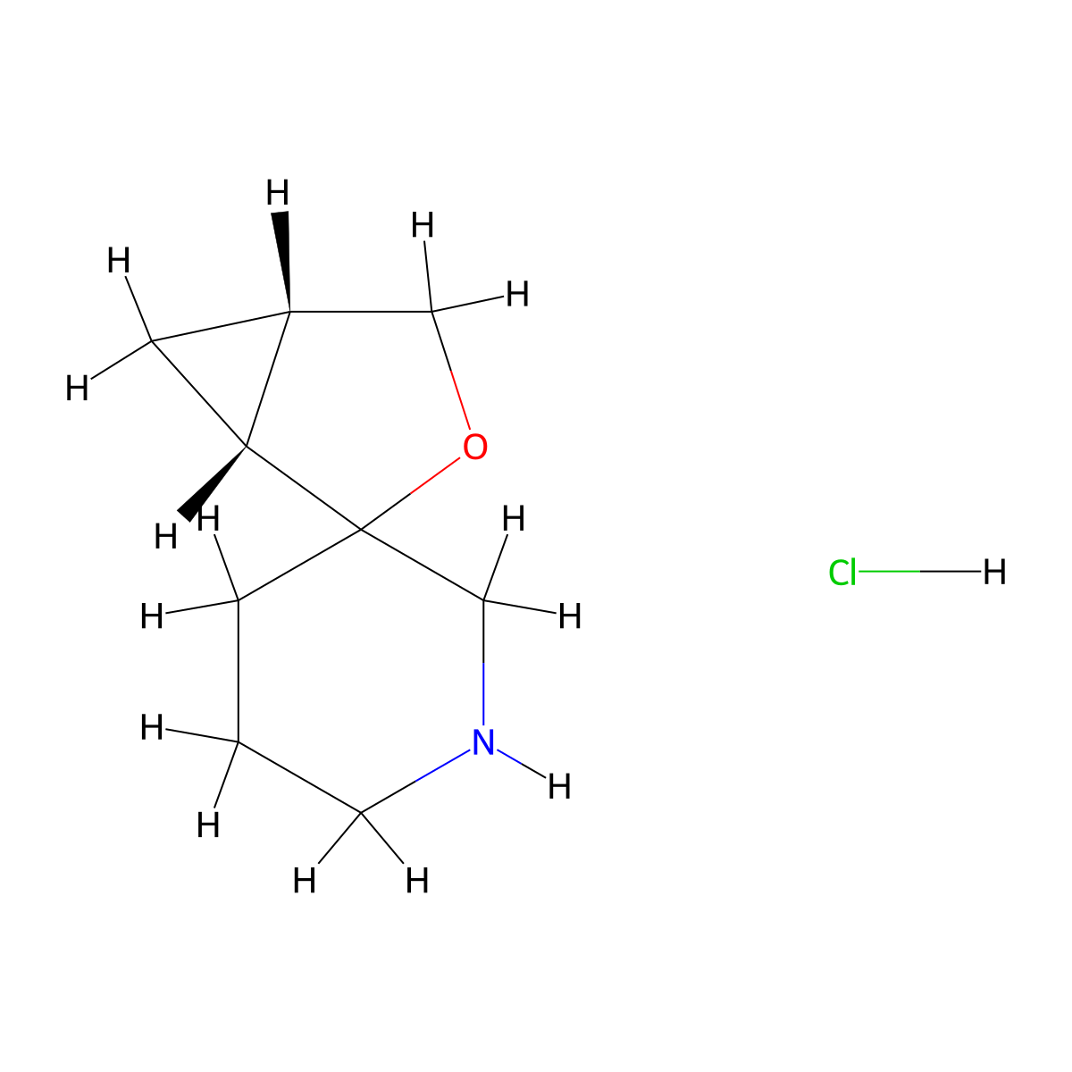 rac-(1R,5S)-3-oxaspiro[bicyclo[3.1.0]hexane-2,3'-piperidine] hydrochloride molecular structure, CAS 2243503-11-7