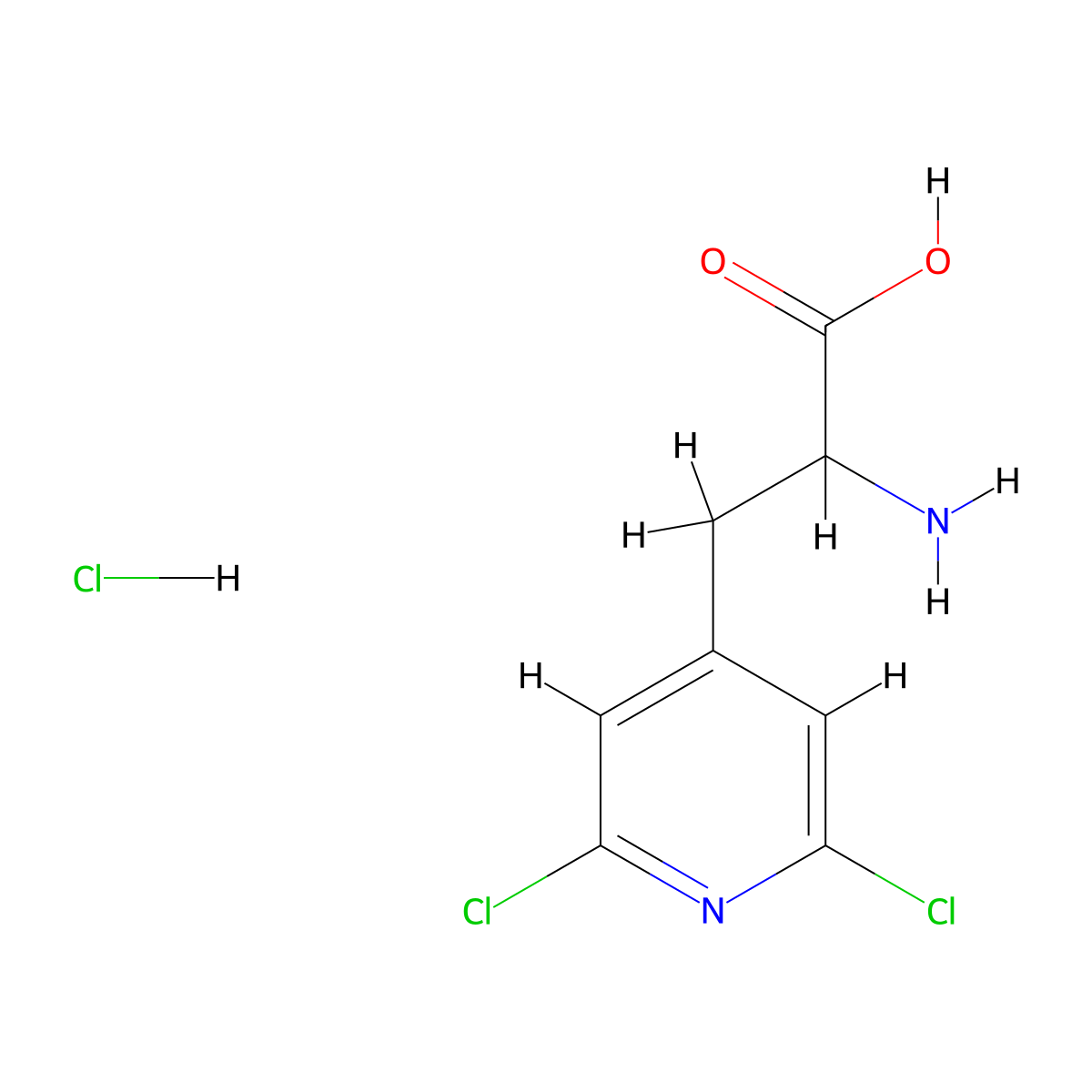 2-Amino-3-(2,6-dichloropyridin-4-yl)propanoic acid hydrochloride molecular structure, CAS 2243503-30-0