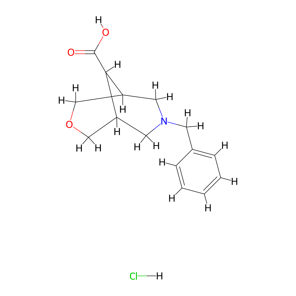 7-Benzyl-3-oxa-7-azabicyclo[3.3.1]nonane-9-carboxylicacidhydrochloride molecular structure, CAS 2243503-61-7