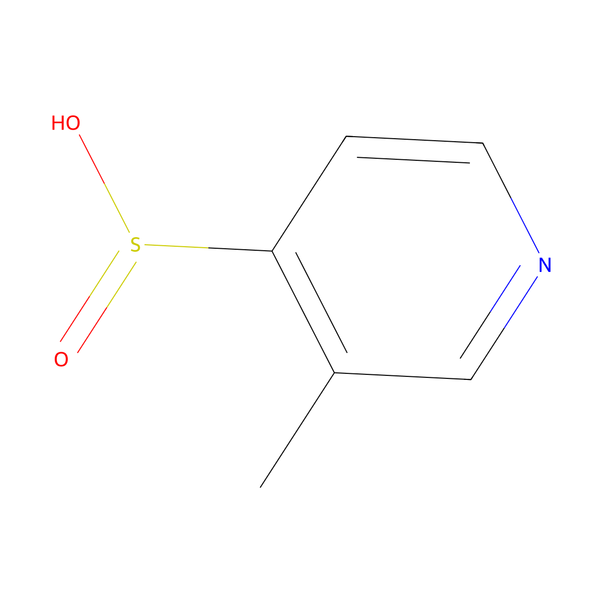 3-Methylpyridine-4-sulfinic acid molecular structure, CAS 2243504-71-2