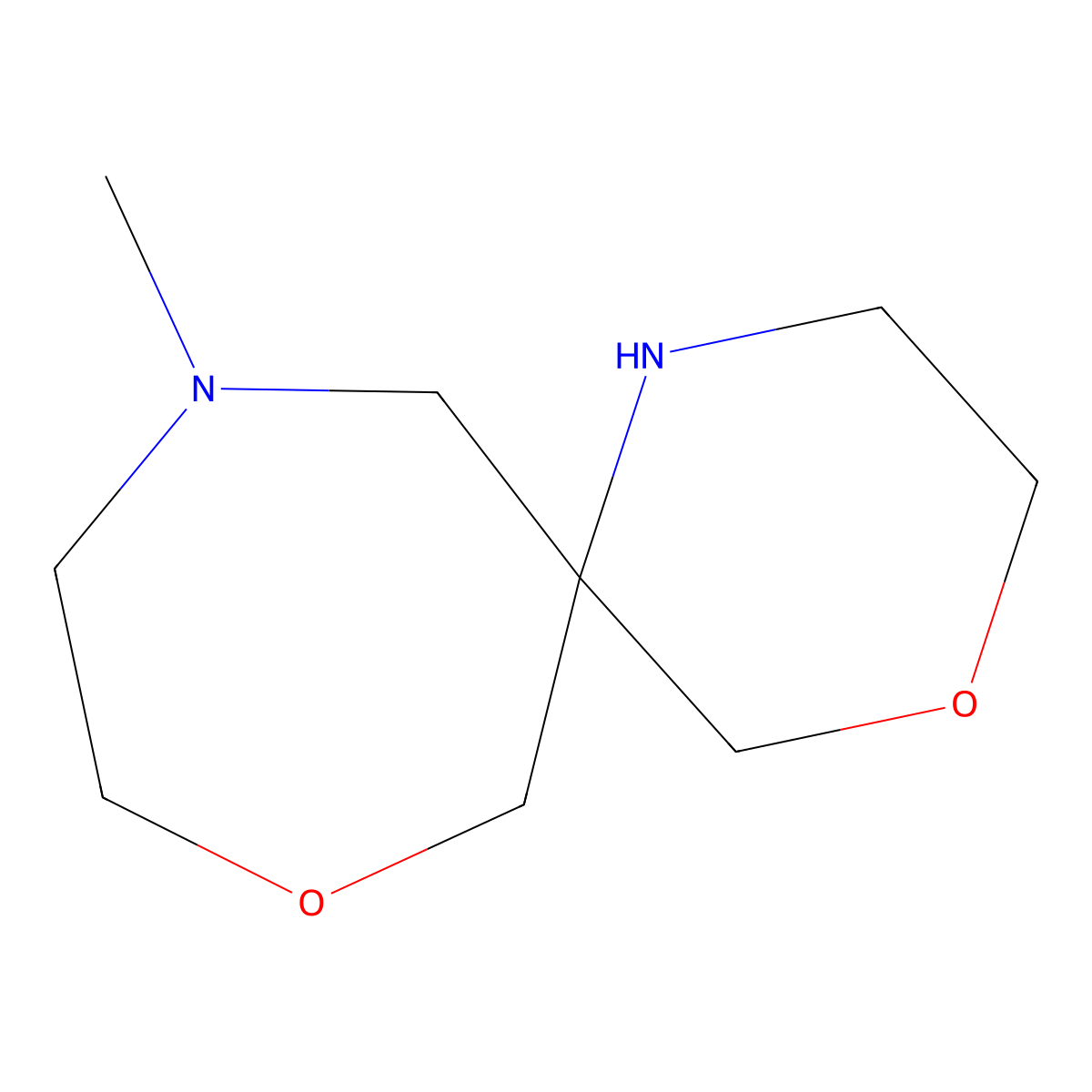 11-Methyl-4,8-dioxa-1,11-diazaspiro[5.6]dodecane molecular structure, CAS 2243505-74-8