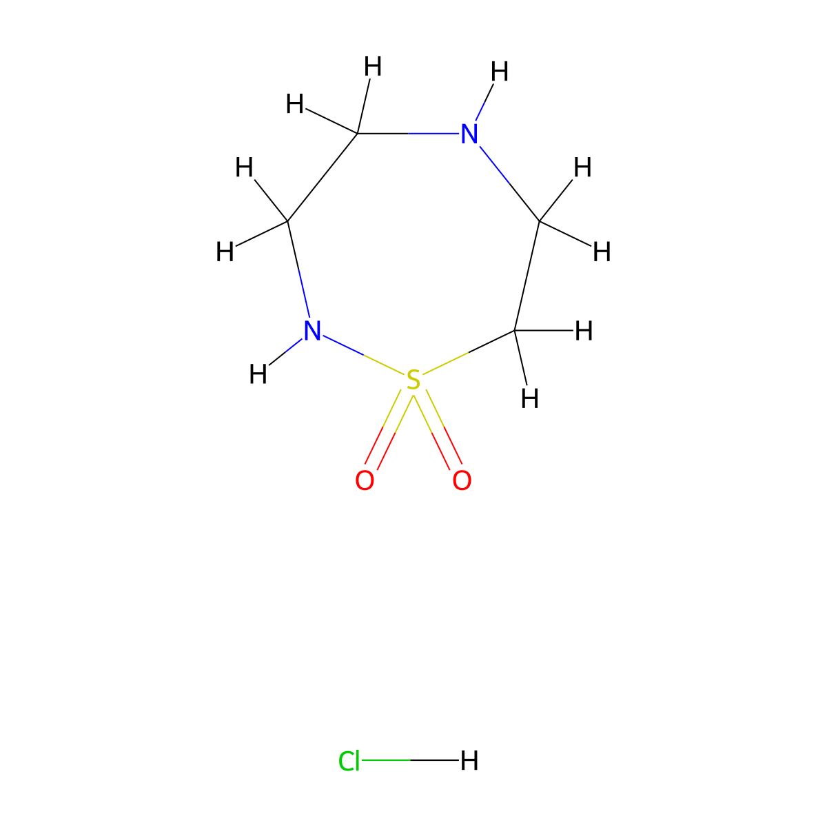 1Lambda6,2,5-thiadiazepane-1,1-dione hydrochloride molecular structure, CAS 2243505-92-0