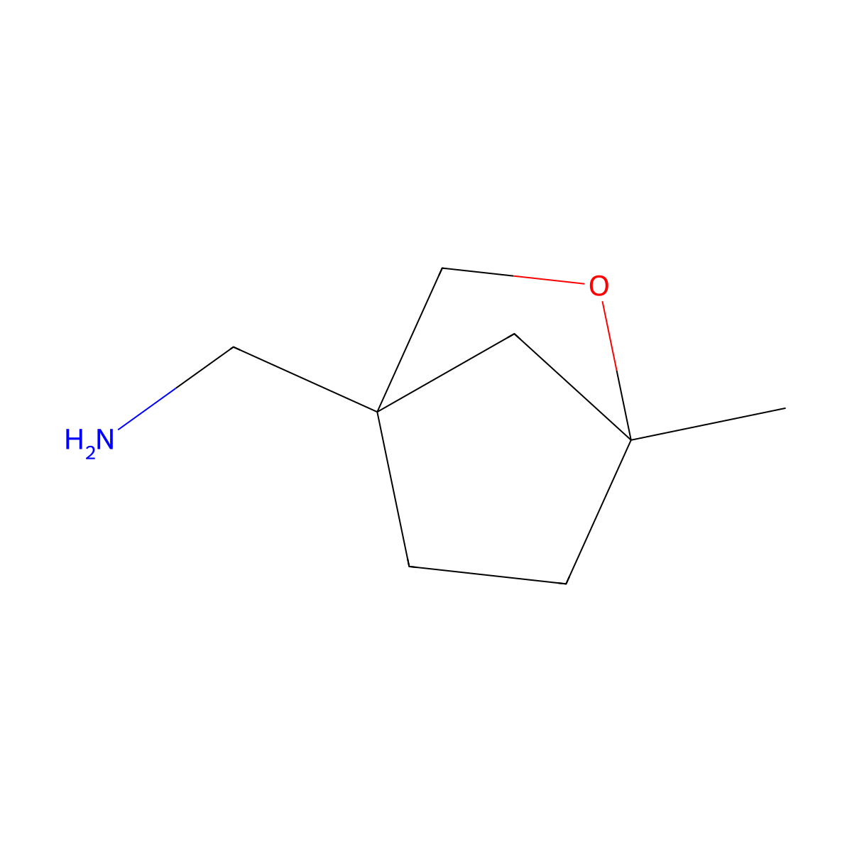 1-{1-Methyl-2-oxabicyclo[2.2.1]heptan-4-yl}methanamine molecular structure, CAS 2243506-29-6