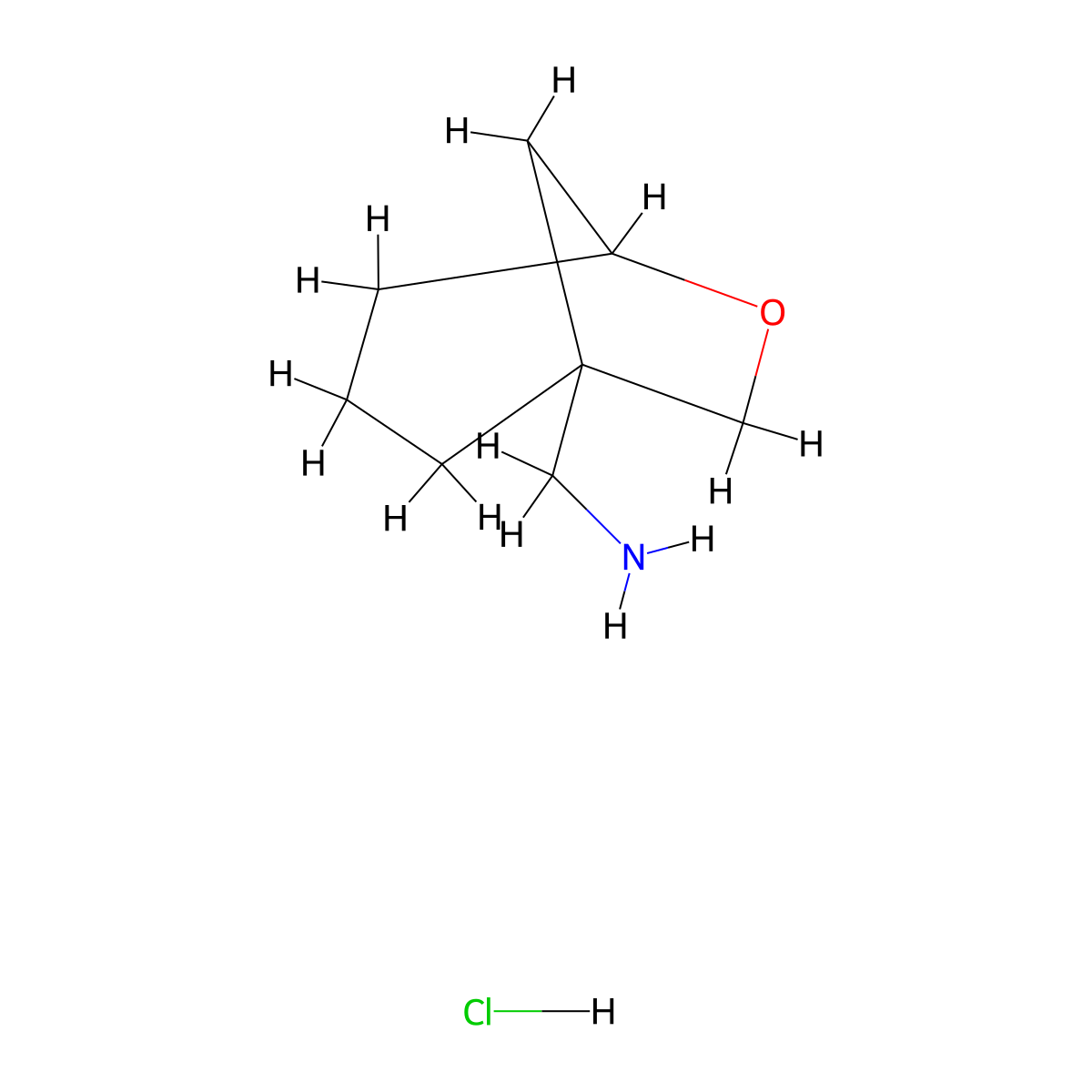 {6-Oxabicyclo[3.2.1]octan-1-yl}methanamine hydrochloride molecular structure, CAS 2243507-16-4