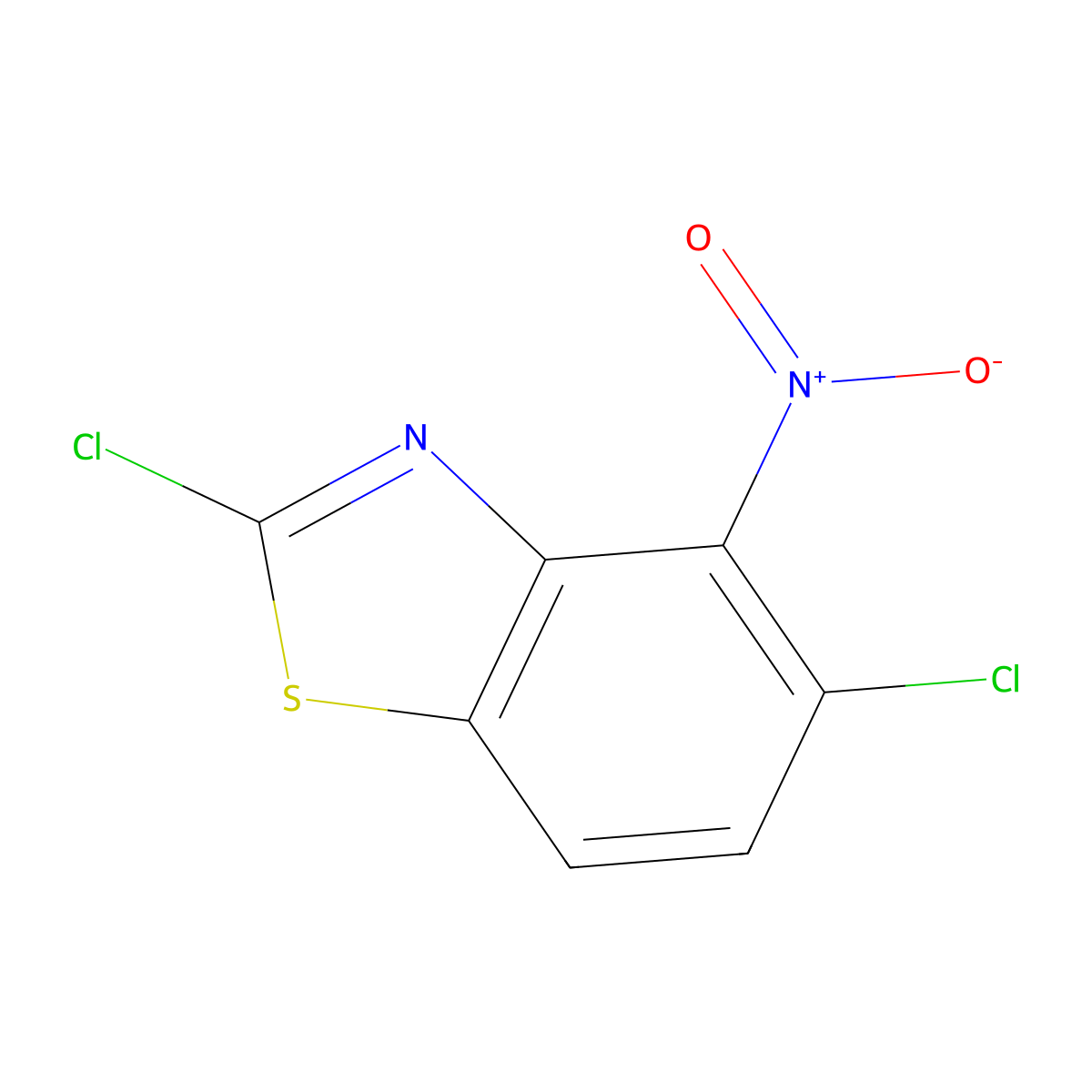 2,5-Dichloro-4-nitro-1,3-benzothiazole molecular structure, CAS 2243507-48-2