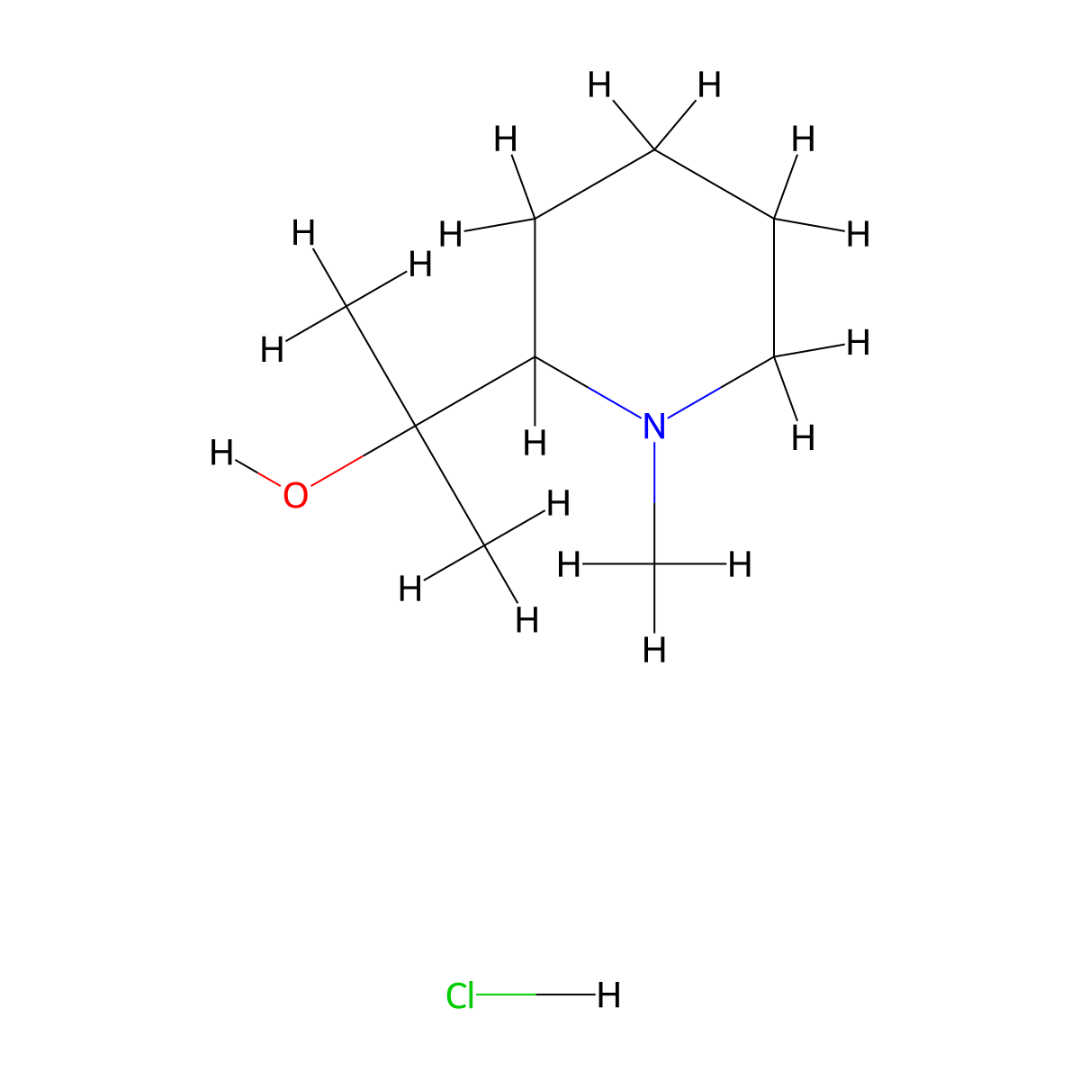 2-(1-Methylpiperidin-2-yl)propan-2-ol hydrochloride molecular structure, CAS 2243507-83-5
