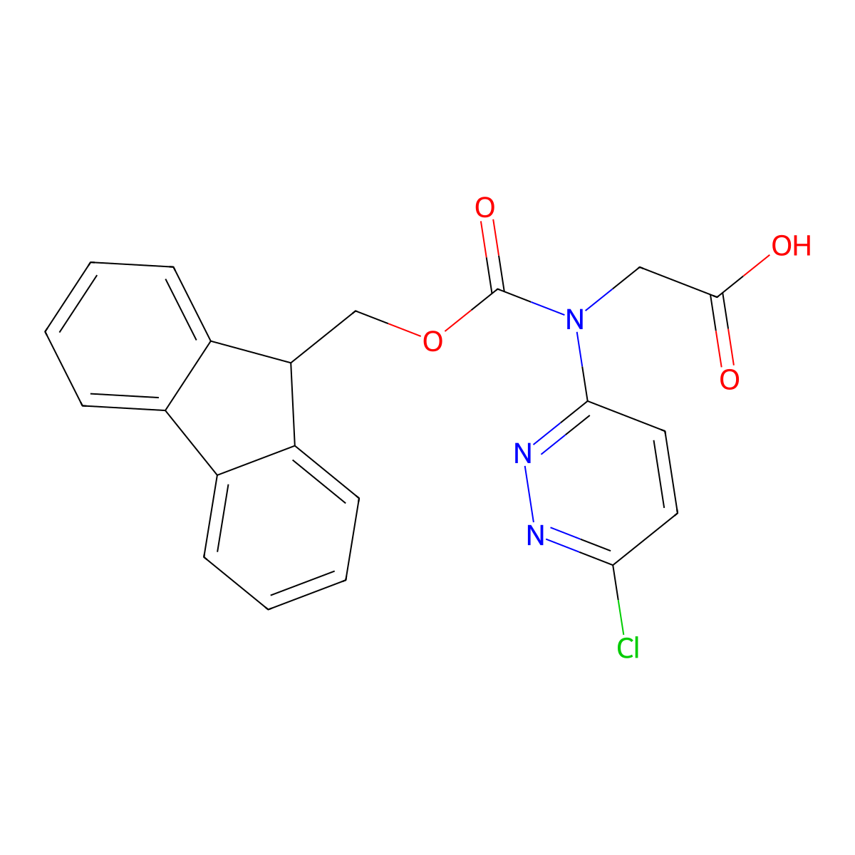 2-[(6-chloropyridazin-3-yl)({[(9H-fluoren-9-yl)methoxy]carbonyl})amino]acetic acid molecular structure, CAS 2243507-96-0