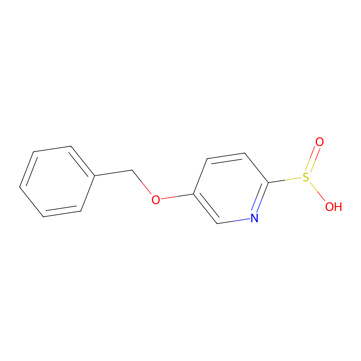 5-(Benzyloxy)pyridine-2-sulfinic acid molecular structure, CAS 2243508-41-8