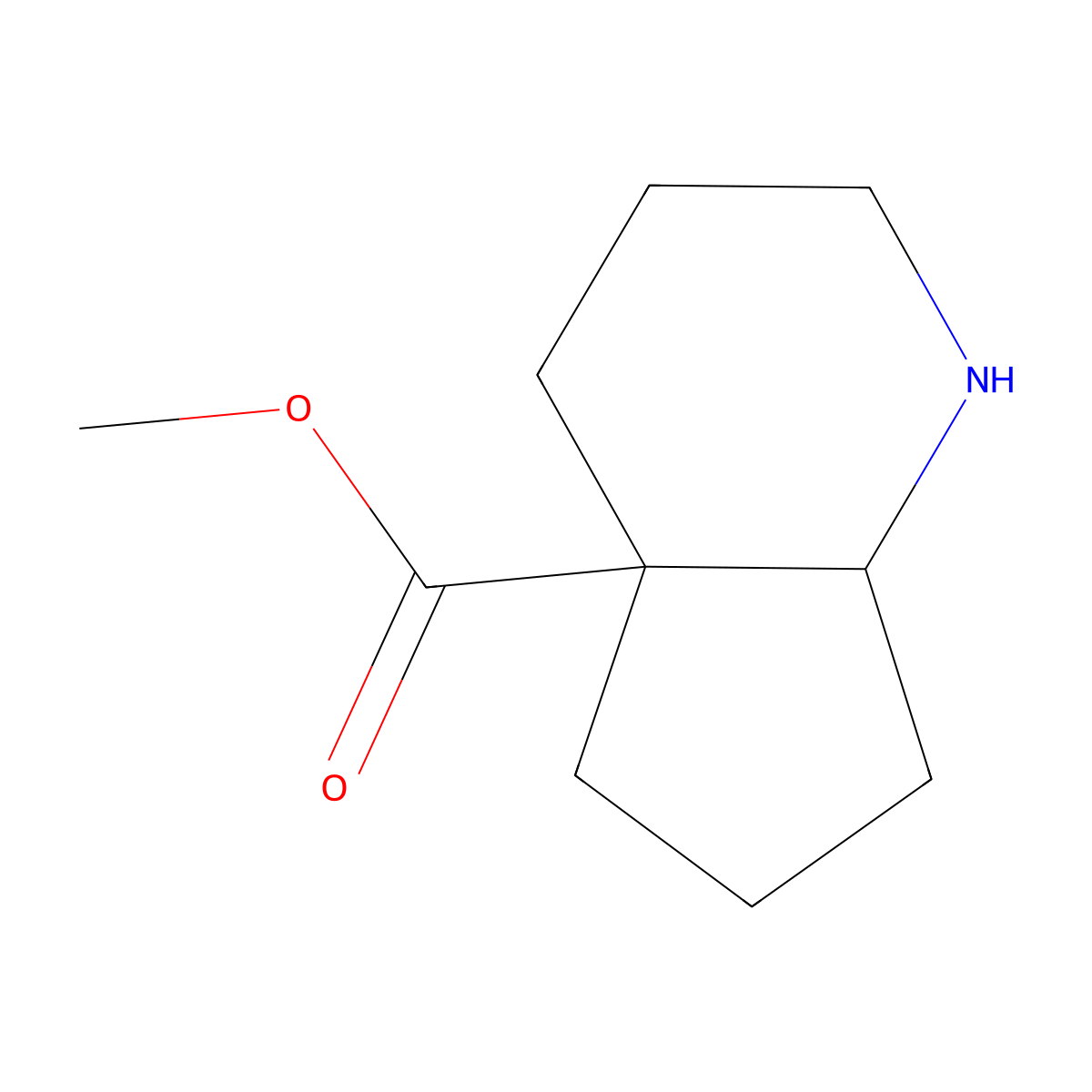 rac-methyl (4aR,7aS)-octahydro-1H-cyclopenta[b]pyridine-4a-carboxylate molecular structure, CAS 2243508-75-8