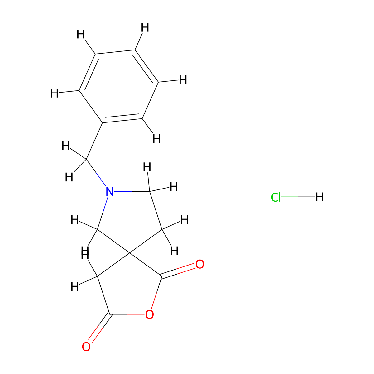 7-Benzyl-2-oxa-7-azaspiro[4.4]nonane-1,3-dione hydrochloride molecular structure, CAS 2243508-86-1