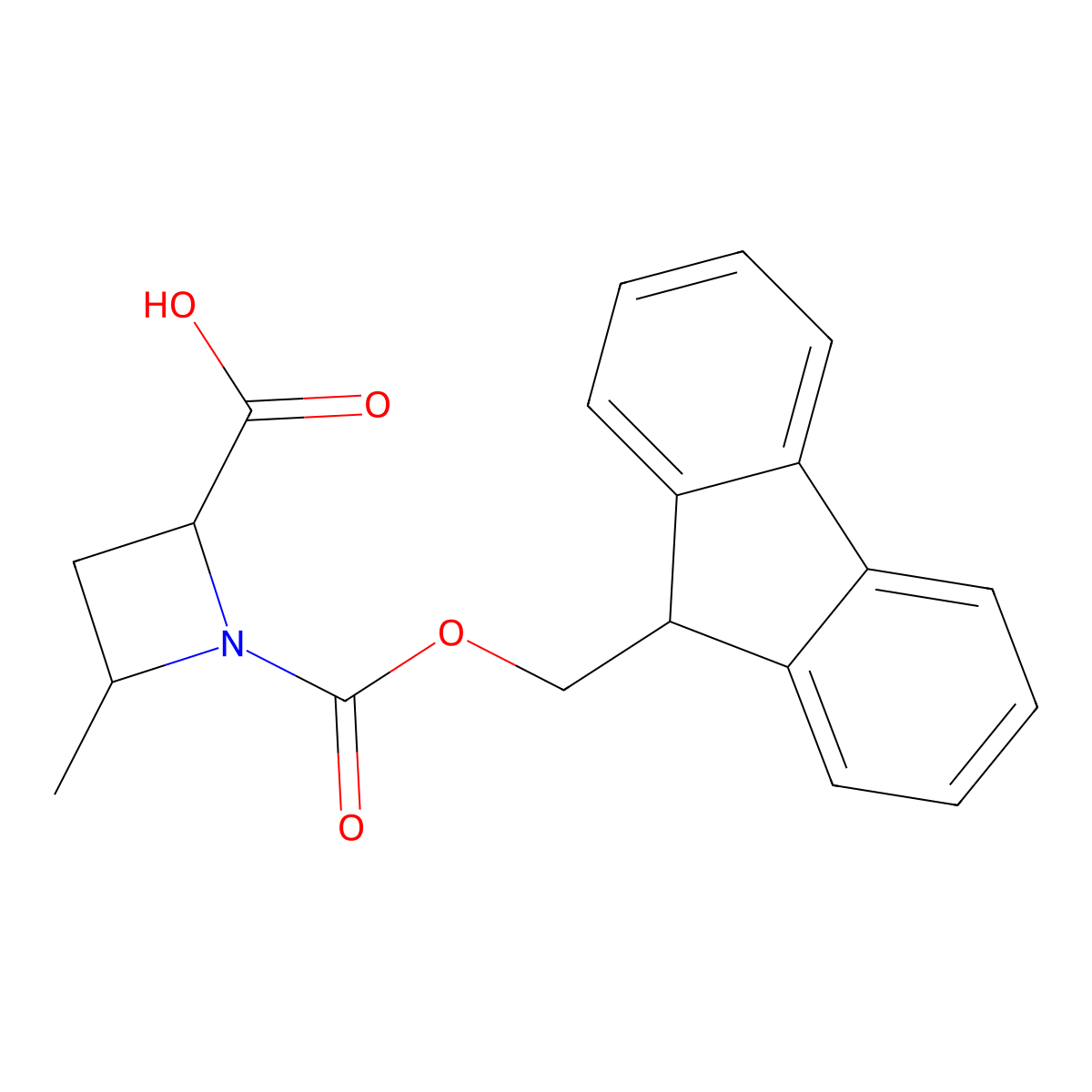 1-{[(9H-fluoren-9-yl)methoxy]carbonyl}-4-methylazetidine-2-carboxylic acid molecular structure, CAS 2243508-90-7