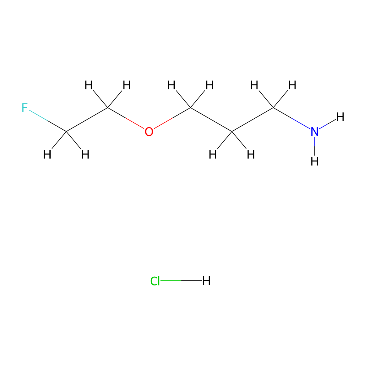 3-(2-Fluoroethoxy)propan-1-amine hydrochloride molecular structure, CAS 2243509-03-5