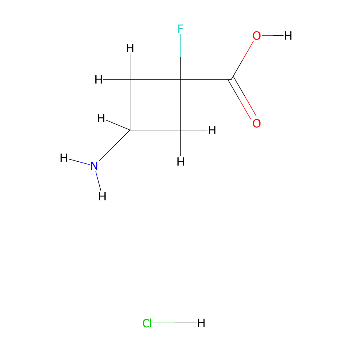 3-Amino-1-fluorocyclobutane-1-carboxylic acid hydrochloride molecular structure, CAS 2243509-09-1