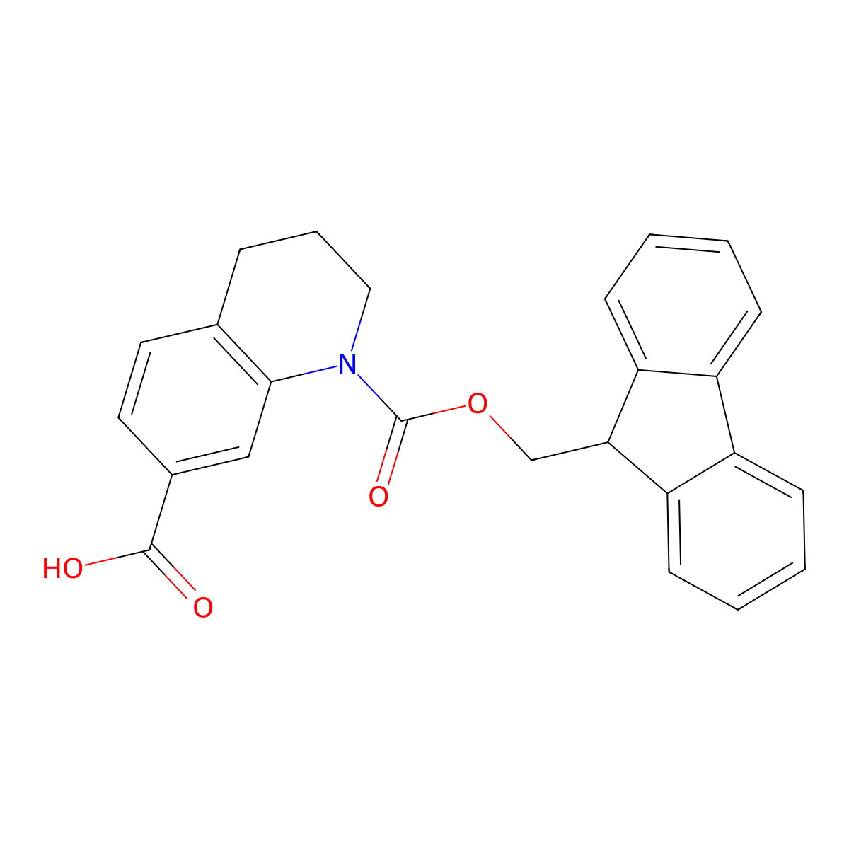 1-{[(9H-fluoren-9-yl)methoxy]carbonyl}-1,2,3,4-tetrahydroquinoline-7-carboxylic acid molecular structure, CAS 2243509-17-1