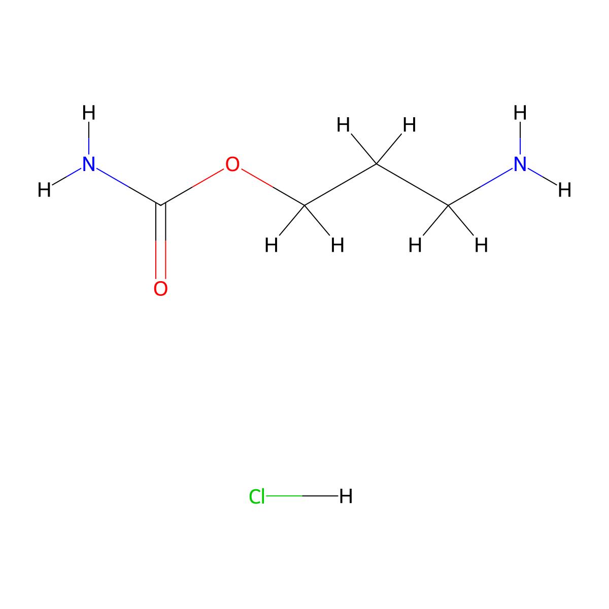 3-Aminopropyl carbamate hydrochloride molecular structure, CAS 2243509-23-9