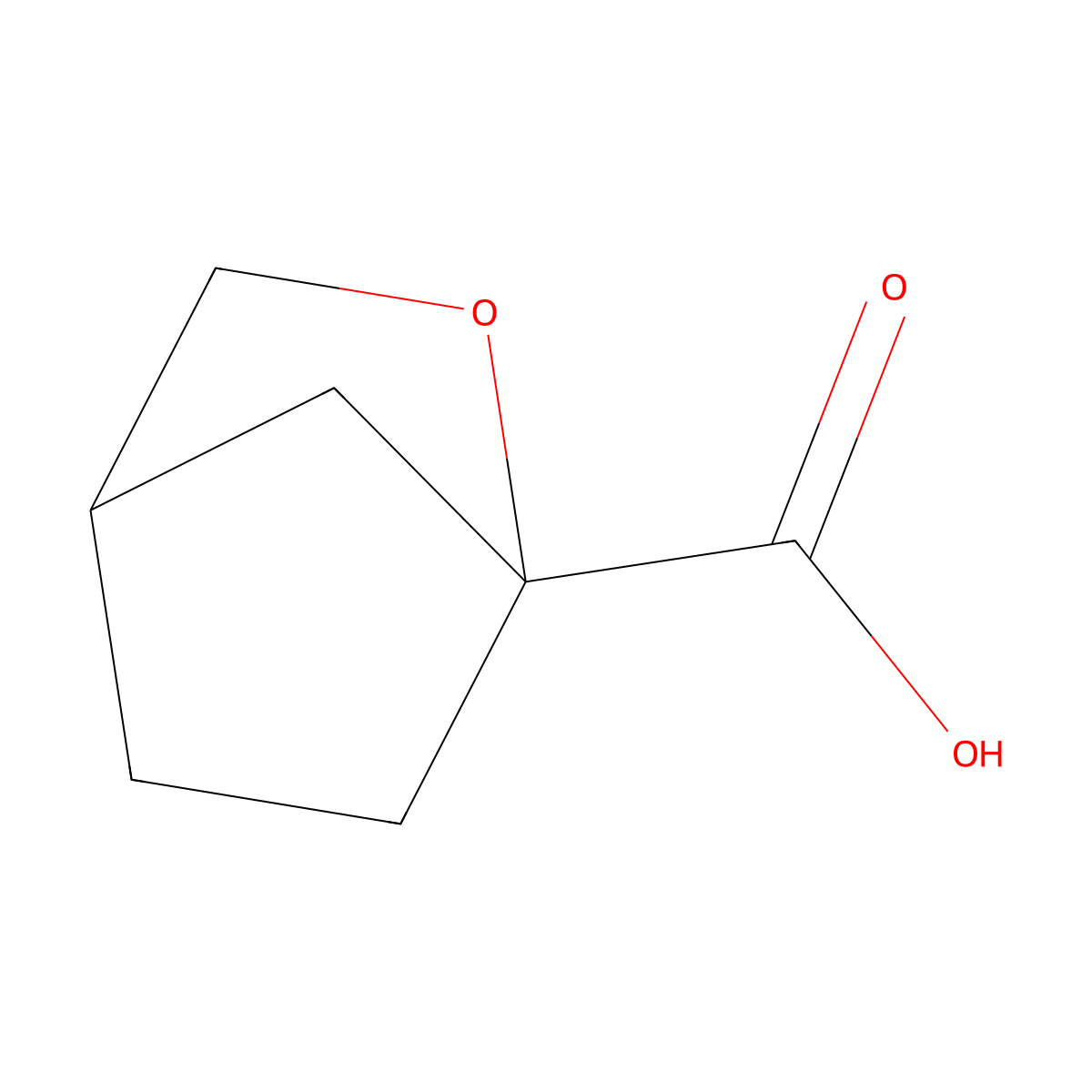 2-Oxabicyclo(2.2.1)heptane-1-carboxylic acid molecular structure, CAS 2243509-26-2