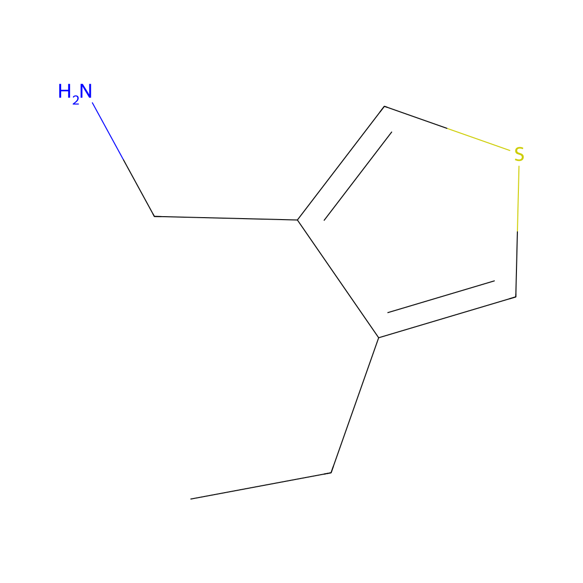 1-(4-Ethylthiophen-3-yl)methanamine molecular structure, CAS 2243509-36-4