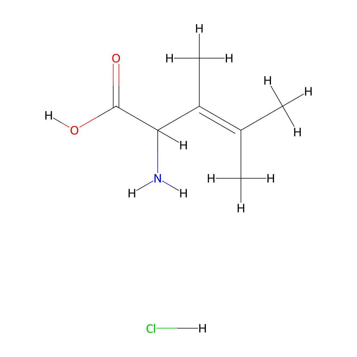 2-Amino-3,4-dimethylpent-3-enoic acid hydrochloride molecular structure, CAS 2243509-61-5