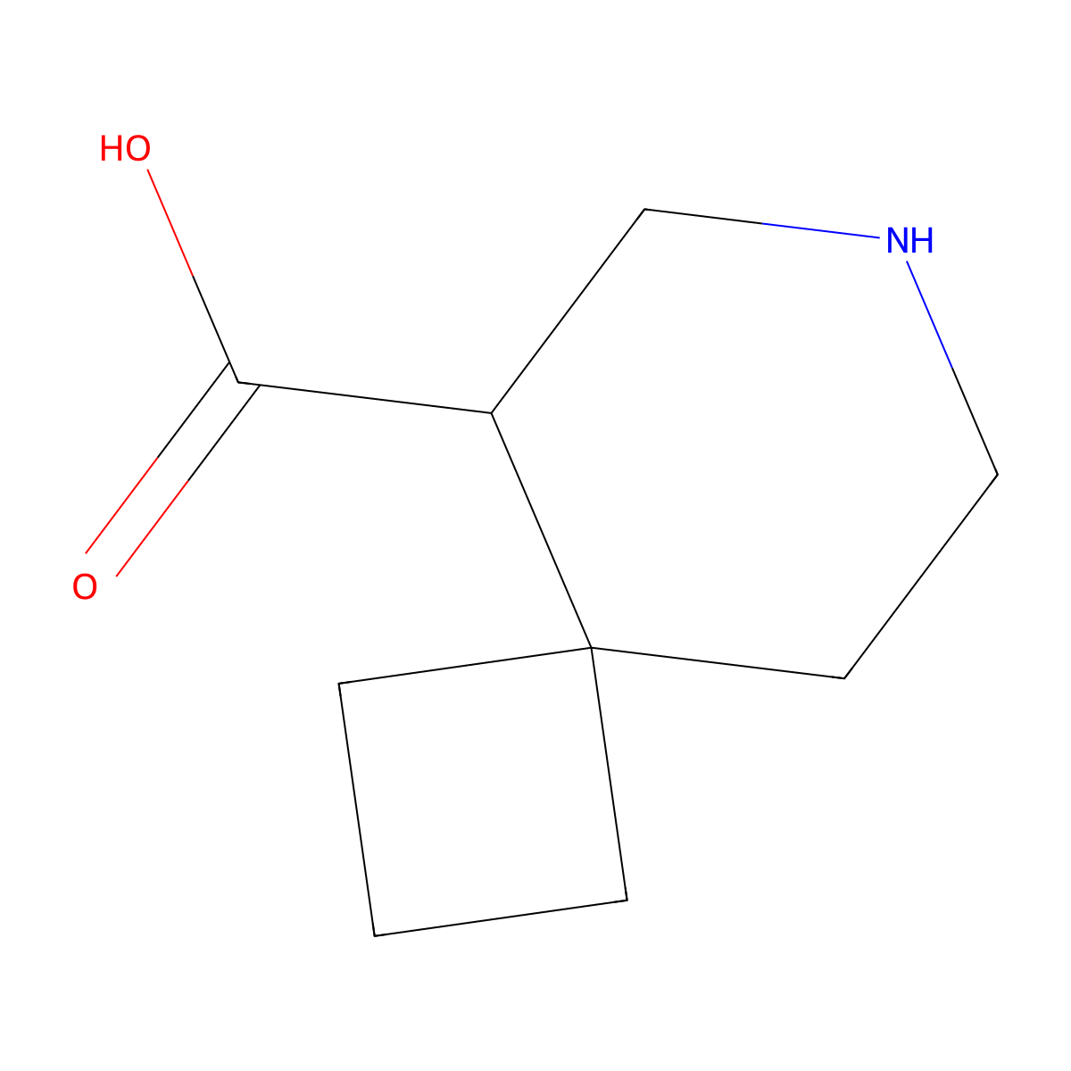 7-Azaspiro[3.5]nonane-5-carboxylic acid molecular structure, CAS 2243509-69-3