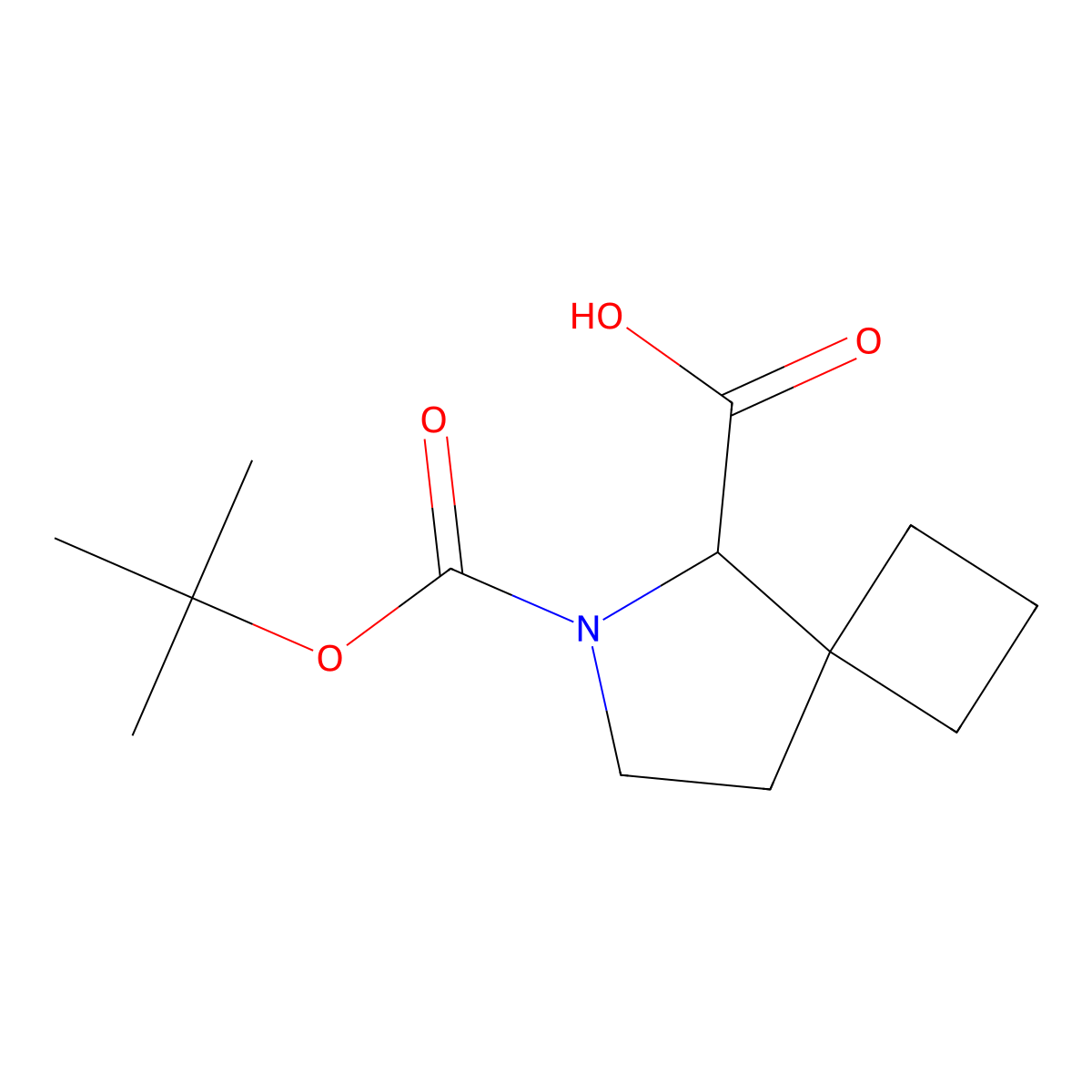 6-(tert-Butoxycarbonyl)-6-azaspiro[3.4]octane-5-carboxylic acid molecular structure, CAS 2243509-70-6