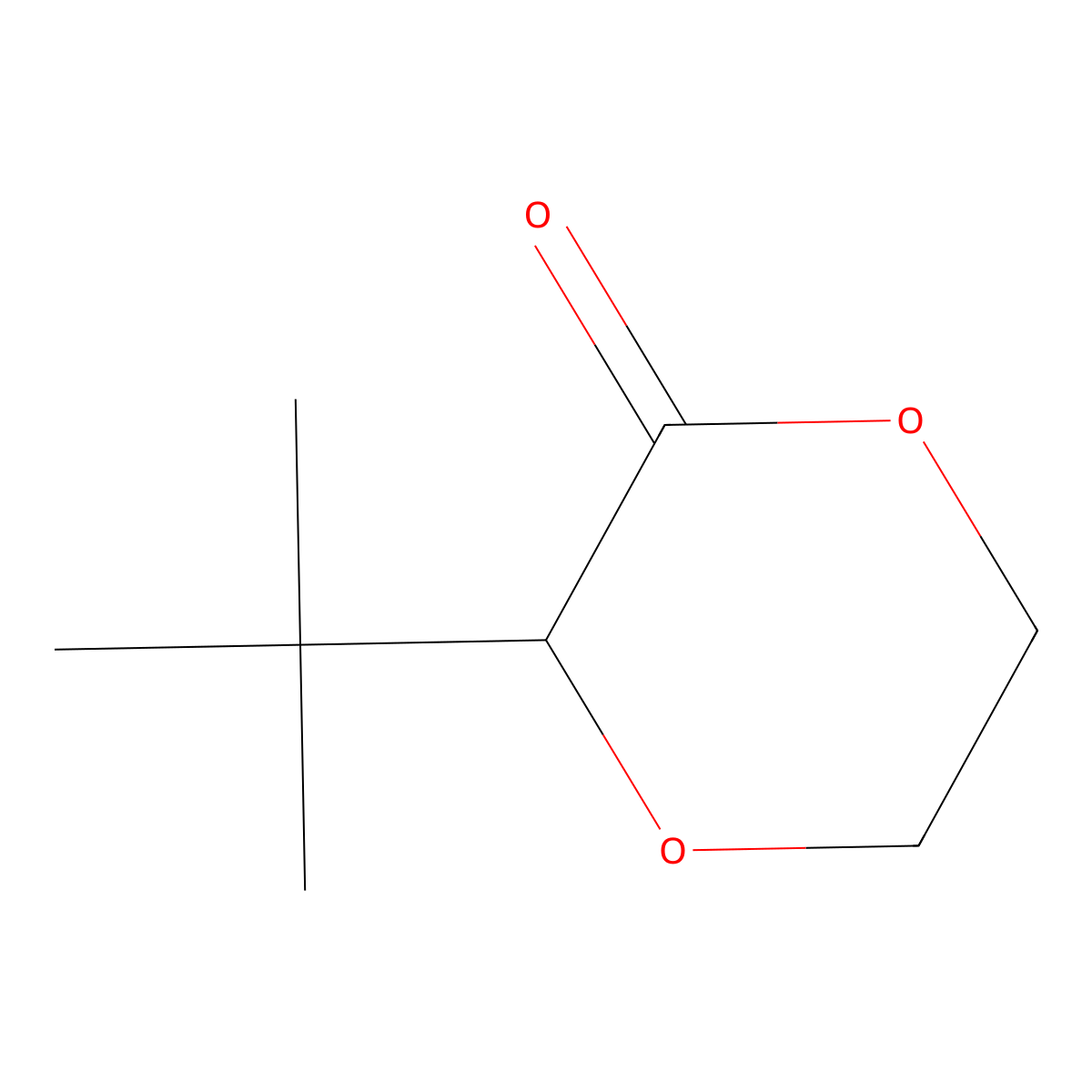 3-Tert-butyl-1,4-dioxan-2-one molecular structure, CAS 2243509-99-9