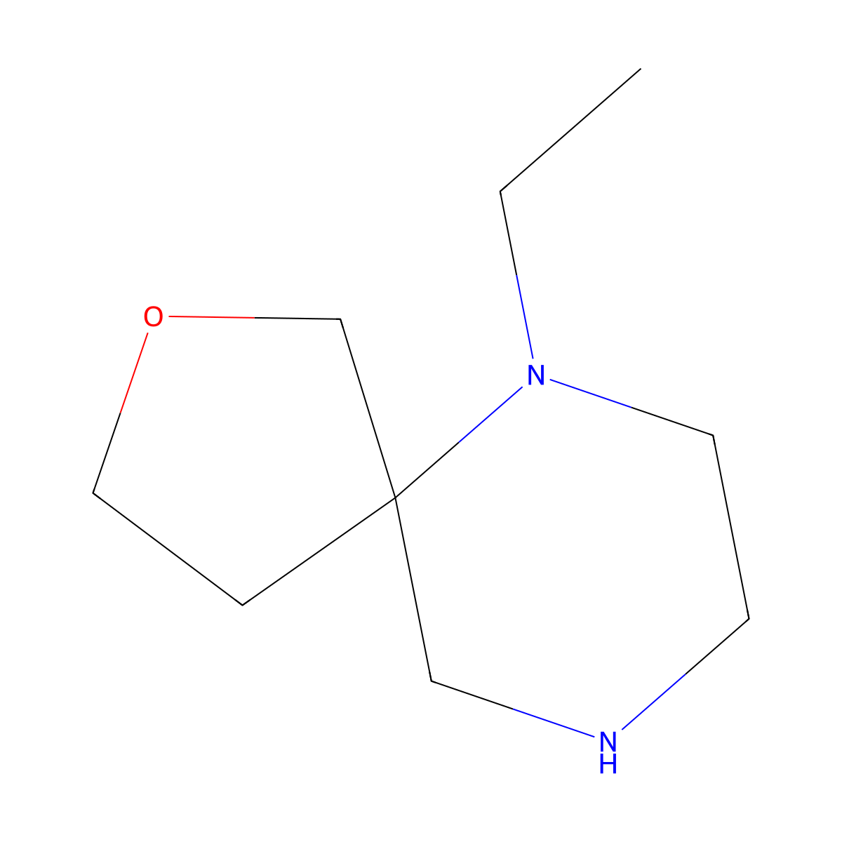 6-Ethyl-2-oxa-6,9-diazaspiro[4.5]decane molecular structure, CAS 2243510-23-6