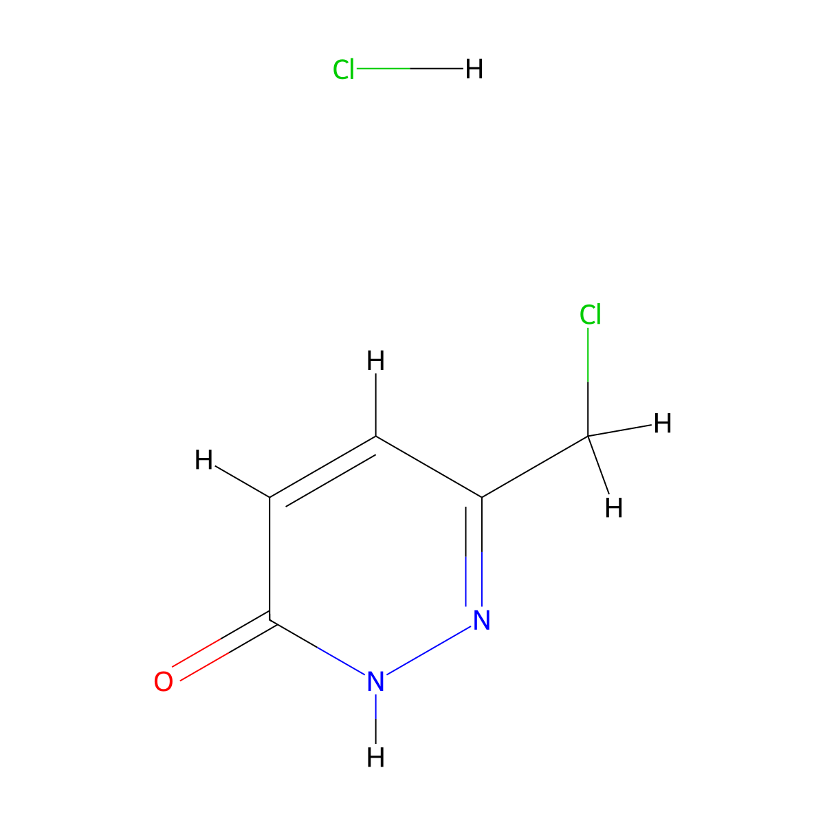 6-(Chloromethyl)pyridazin-3-ol hydrochloride molecular structure, CAS 2243510-28-1