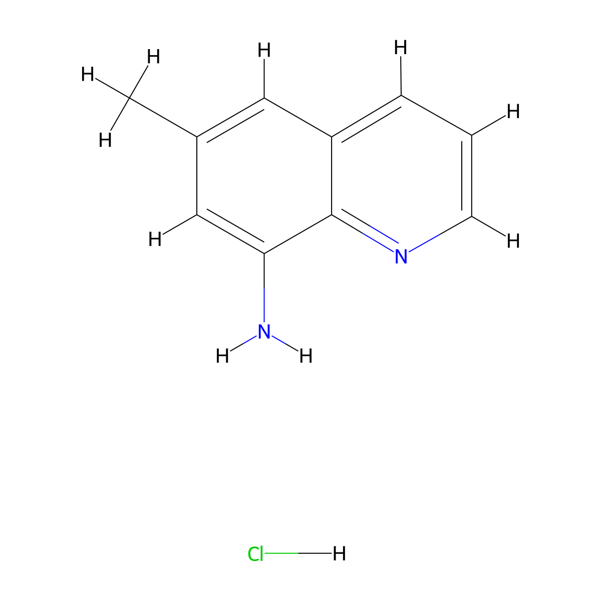 6-Methylquinolin-8-amine hydrochloride molecular structure, CAS 2243510-29-2