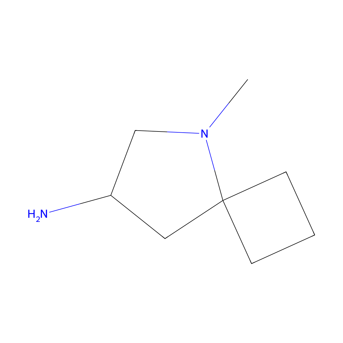 5-Methyl-5-azaspiro[3.4]octan-7-amine molecular structure, CAS 2243510-58-7