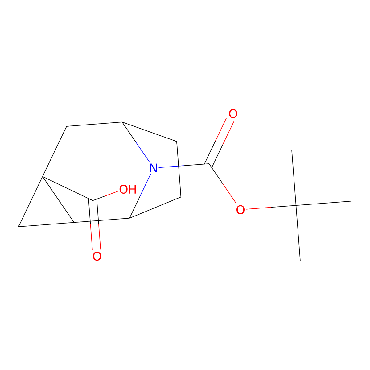 rac-(1R,2S,4R,6S)-9-[(tert-butoxy)carbonyl]-9-azatricyclo[4.2.1.0,2,4]nonane-4-carboxylic acid molecular structure, CAS 2243512-38-9