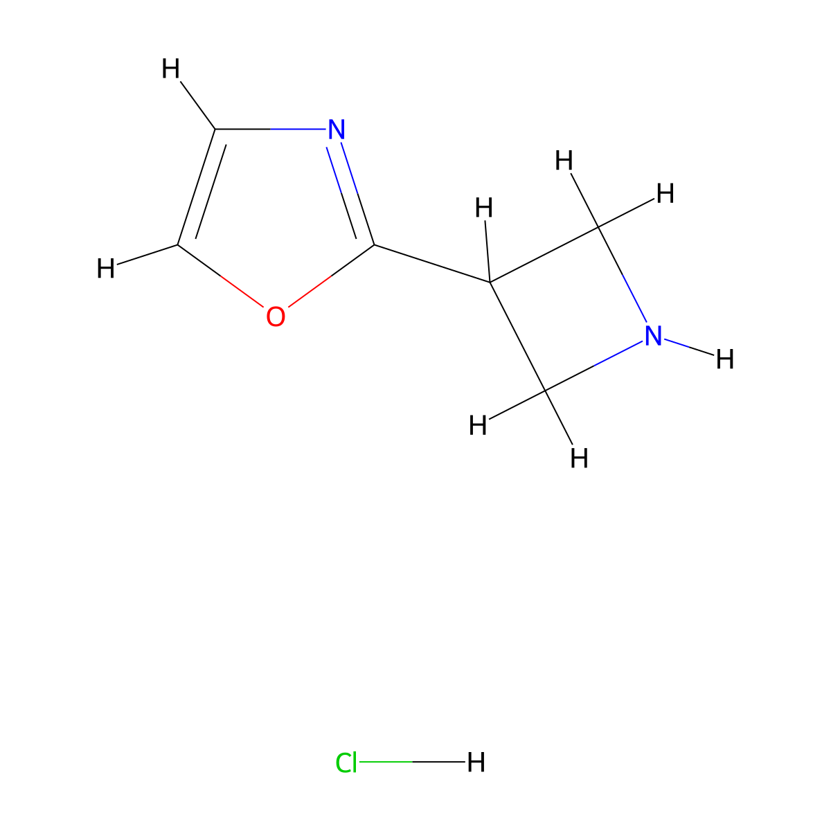 2-(Azetidin-3-yl)-1,3-oxazole hydrochloride molecular structure, CAS 2243512-57-2