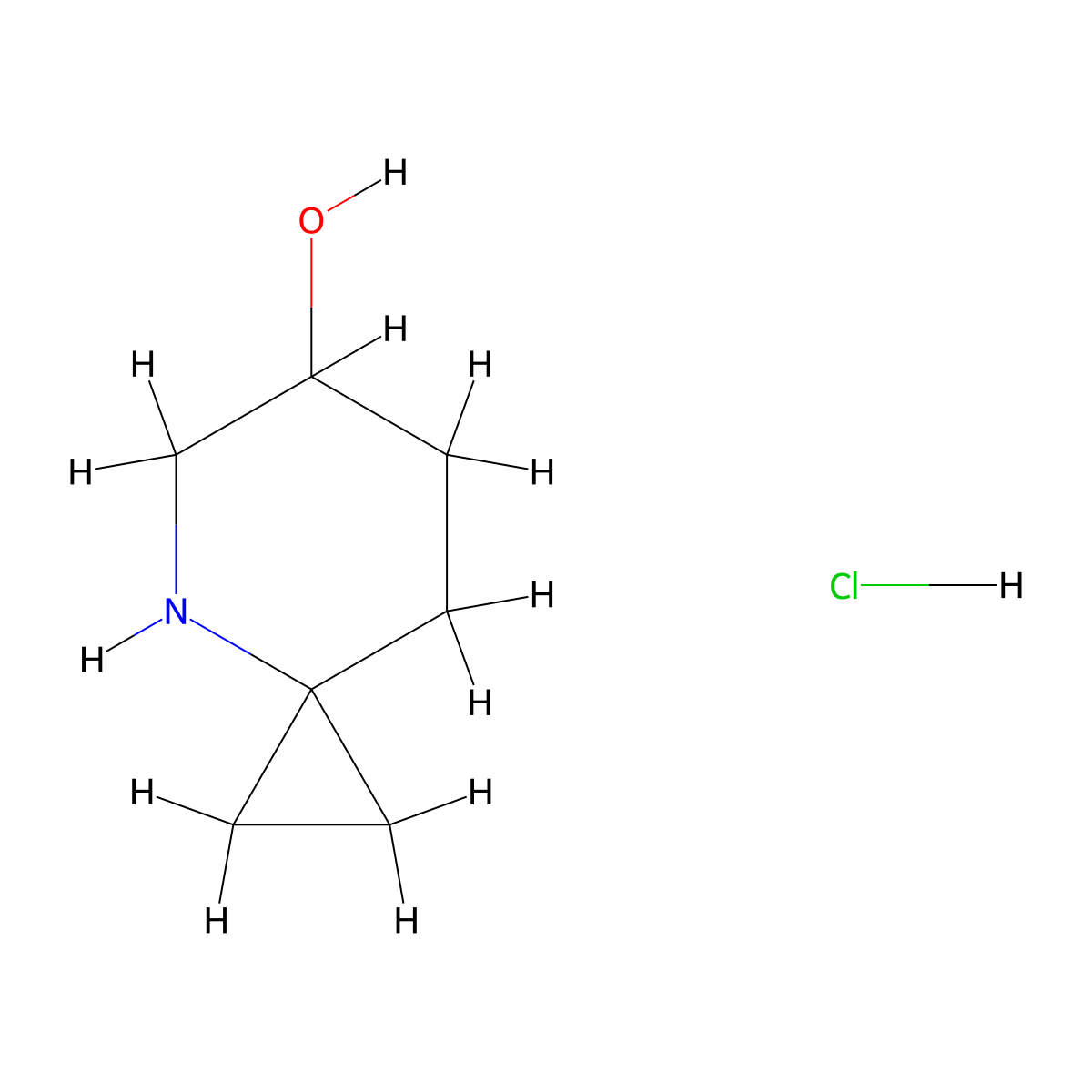 4-Azaspiro[2.5]octan-6-ol hydrochloride molecular structure, CAS 2243512-60-7