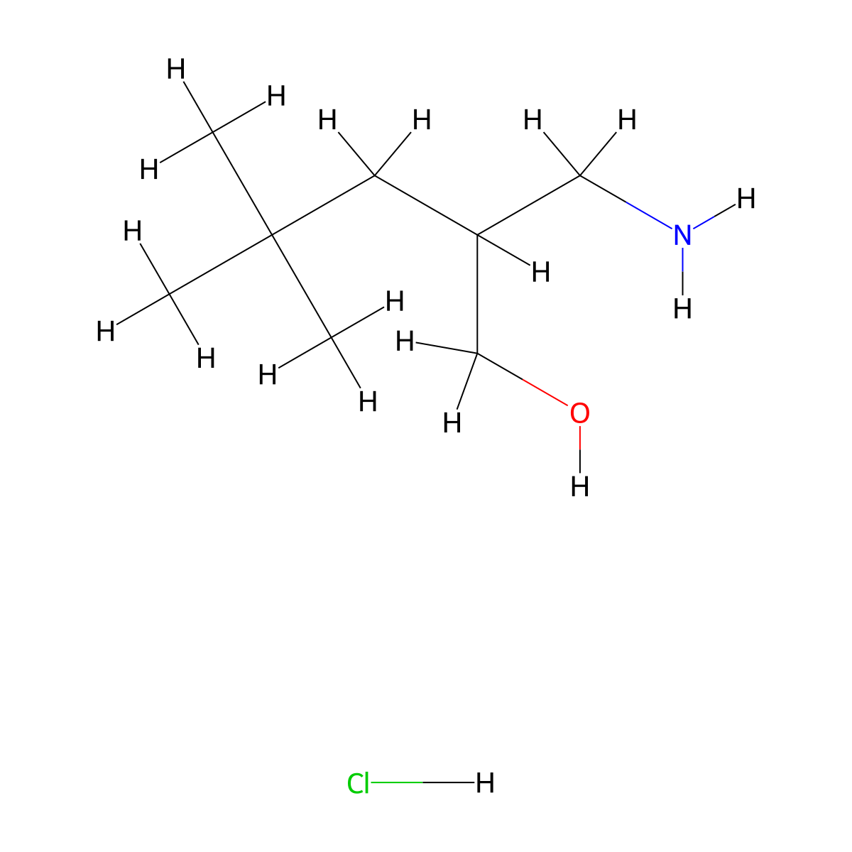 2-(Aminomethyl)-4,4-dimethylpentan-1-ol hydrochloride molecular structure, CAS 2243512-64-1