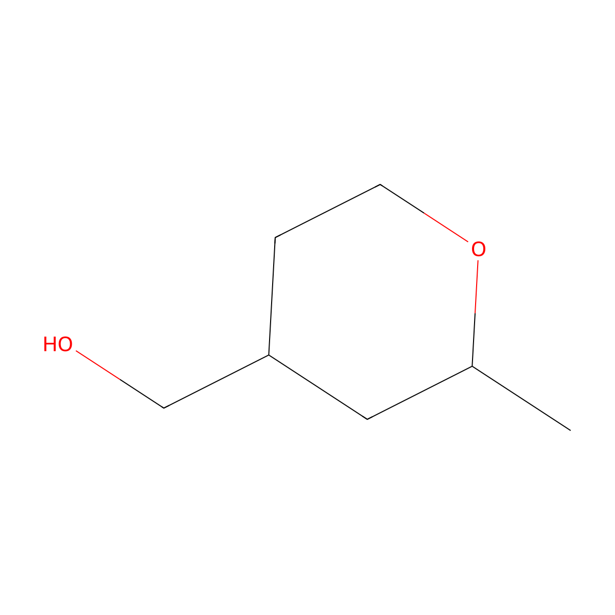 rac-[(2R,4S)-2-methyloxan-4-yl]methanol molecular structure, CAS 2243512-68-5