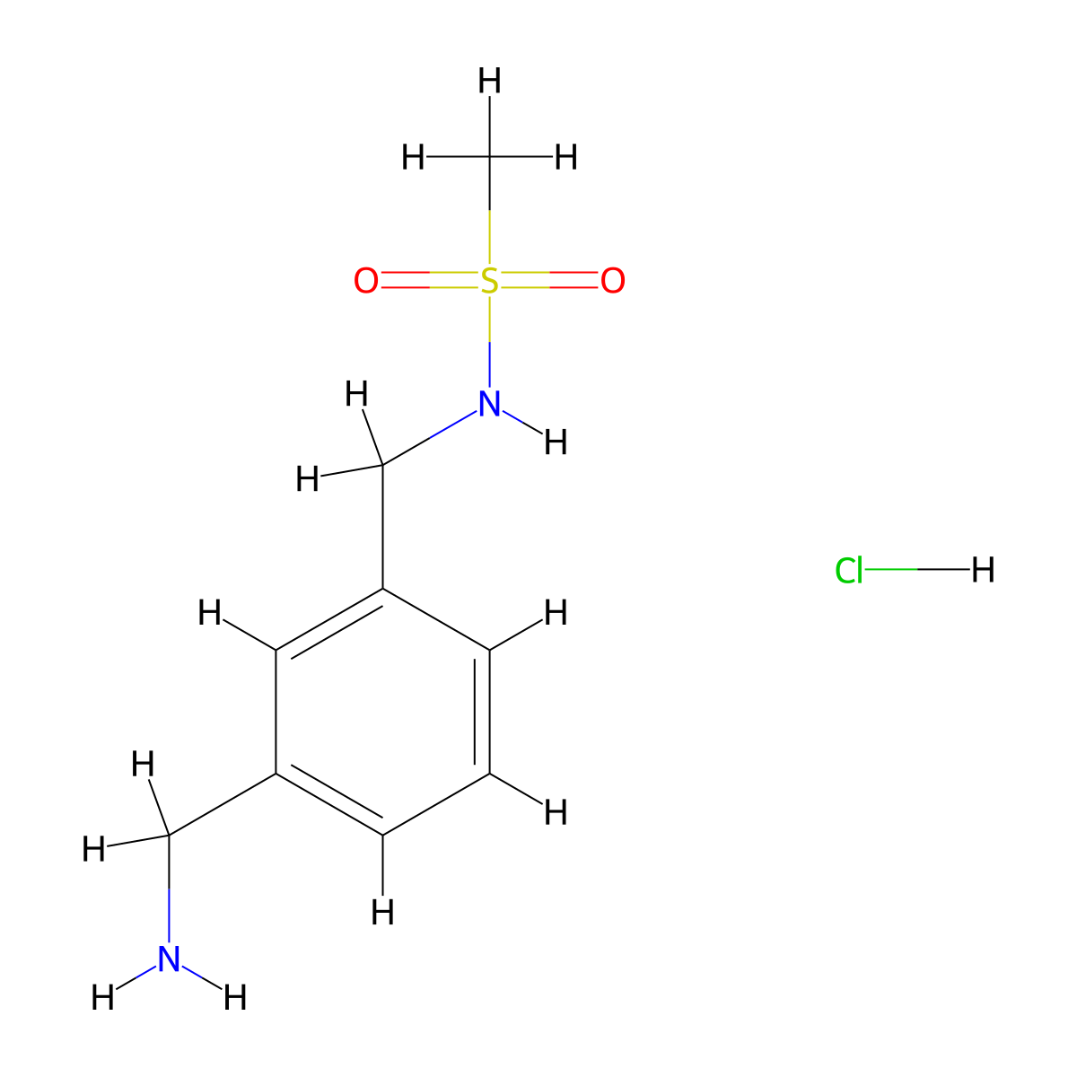 N-(3-(Aminomethyl)benzyl)methanesulfonamide hydrochloride molecular structure, CAS 2243512-96-9