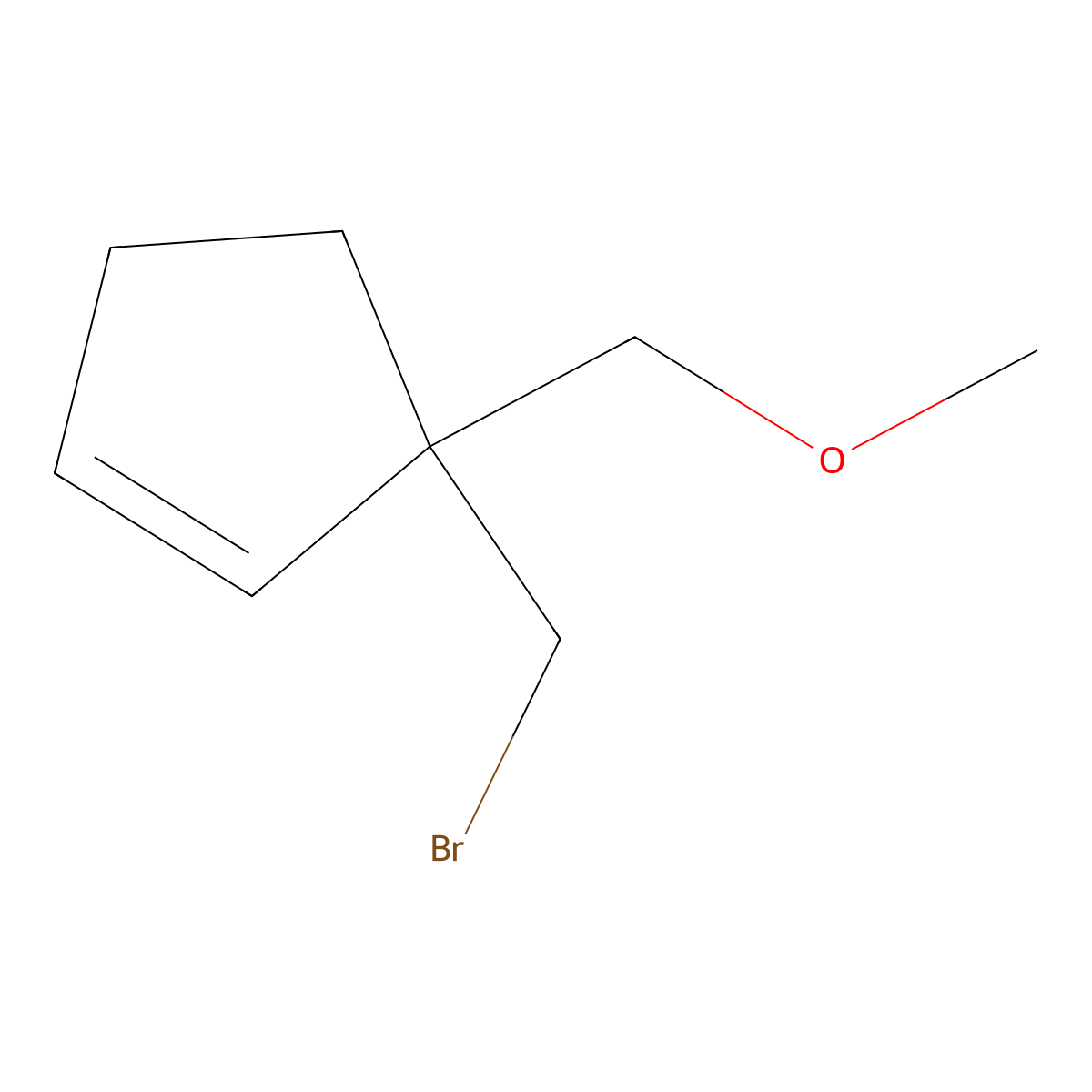 3-(Bromomethyl)-3-(methoxymethyl)cyclopent-1-ene molecular structure, CAS 2243513-17-7