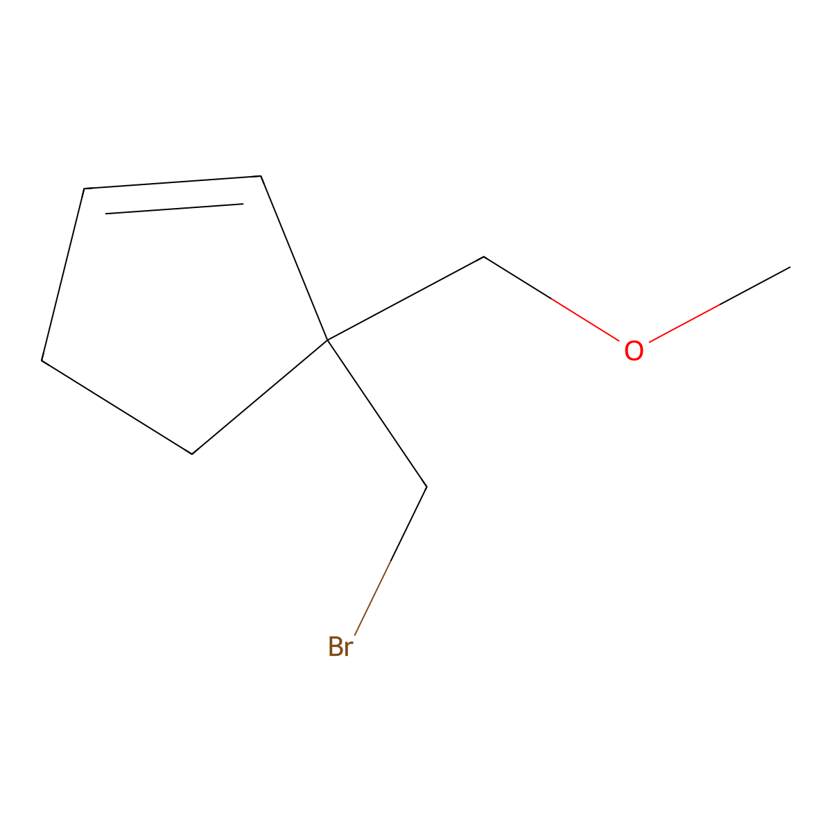 3-(Bromomethyl)-3-(methoxymethyl)cyclopent-1-ene molecular structure, CAS 2243513-17-7