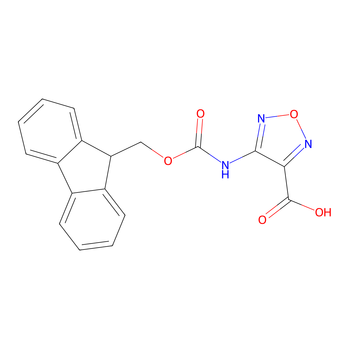 4-({[(9H-fluoren-9-yl)methoxy]carbonyl}amino)-1,2,5-oxadiazole-3-carboxylic acid molecular structure, CAS 2243513-47-3