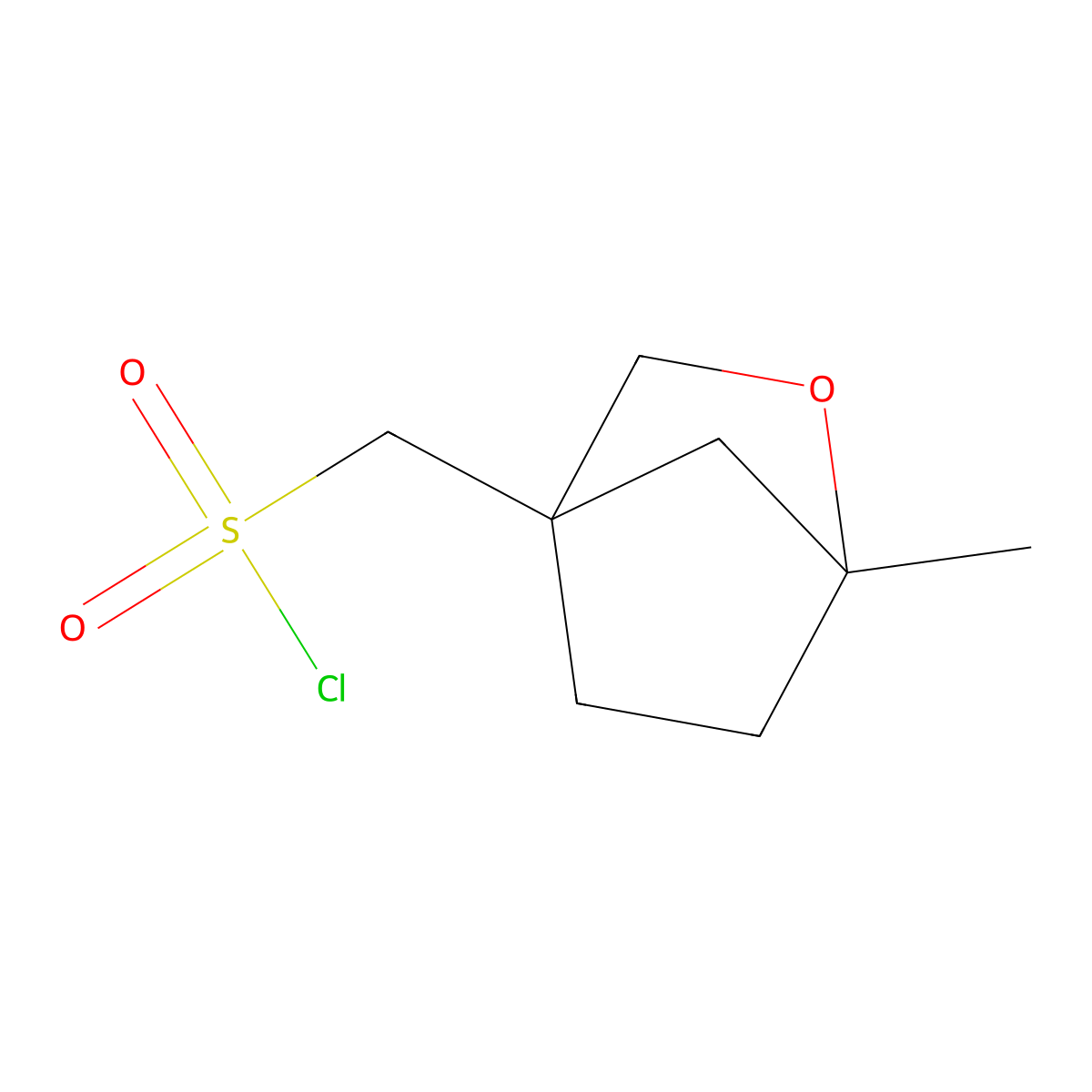 {1-Methyl-2-oxabicyclo[2.2.1]heptan-4-yl}methanesulfonyl chloride molecular structure, CAS 2243513-80-4