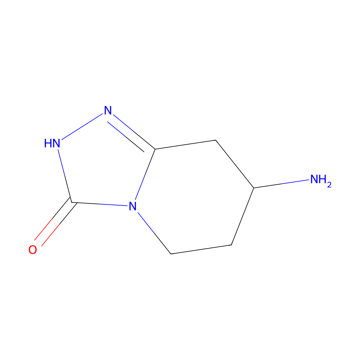 7-amino-2H,3H,5H,6H,7H,8H-[1,2,4]triazolo[4,3-a]pyridin-3-one molecular structure, CAS 2243513-83-7
