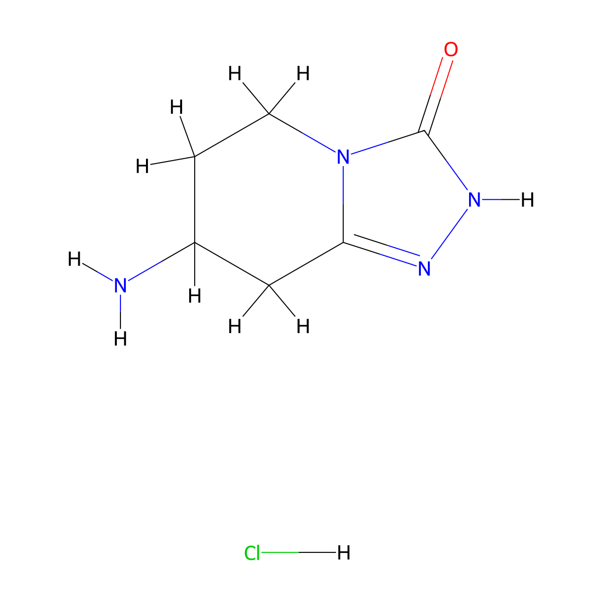 7-amino-2H,3H,5H,6H,7H,8H-[1,2,4]triazolo[4,3-a]pyridin-3-one hydrochloride molecular structure, CAS 2243513-84-8