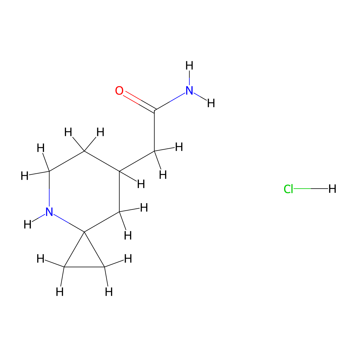 2-{4-Azaspiro[2.5]octan-7-yl}acetamide hydrochloride molecular structure, CAS 2243513-89-3