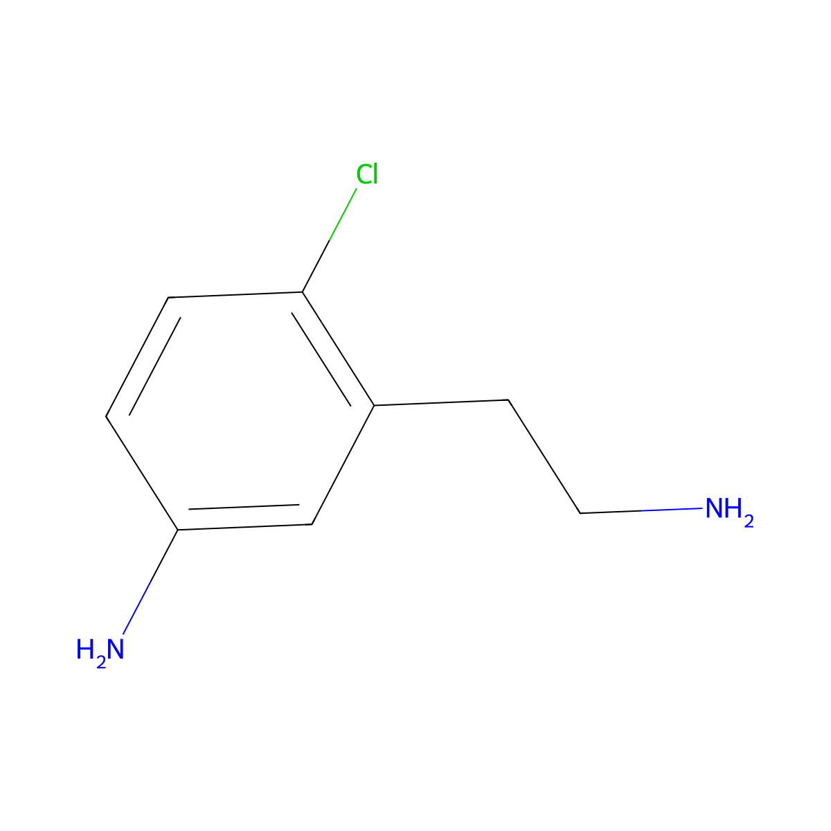 3-(2-Aminoethyl)-4-chloroaniline molecular structure, CAS 2243514-27-2
