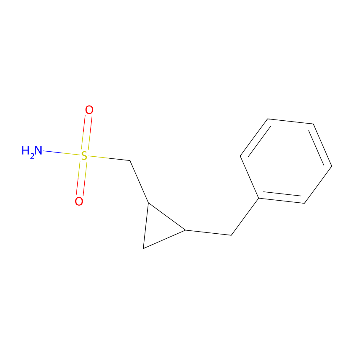 (2-Benzylcyclopropyl)methanesulfonamide molecular structure, CAS 2243514-31-8