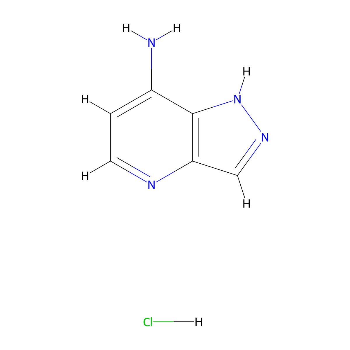 1H-pyrazolo[4,3-b]pyridin-7-amine hydrochloride molecular structure, CAS 2243514-77-2