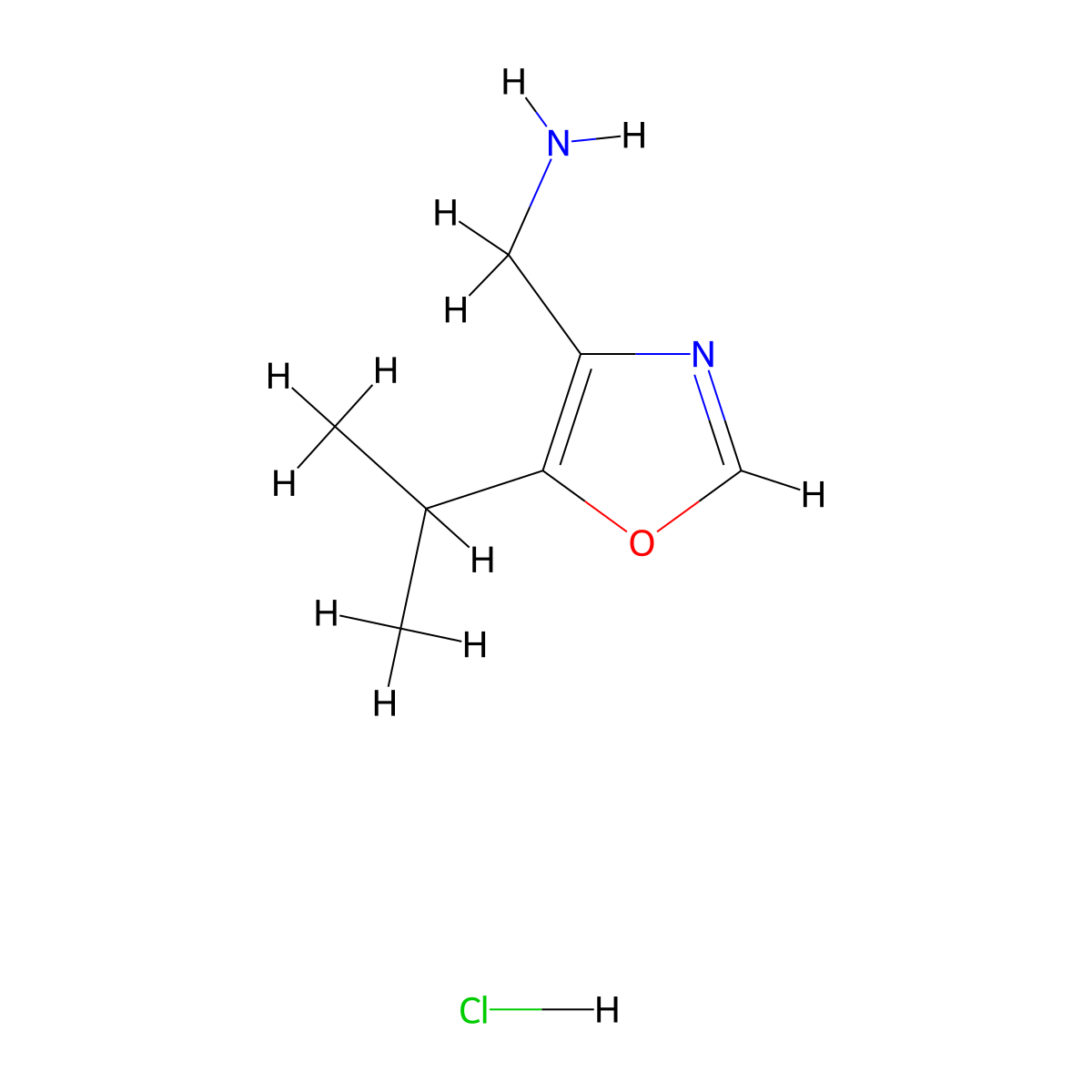 (5-Isopropyloxazol-4-yl)methanamine hydrochloride molecular structure, CAS 2243514-78-3