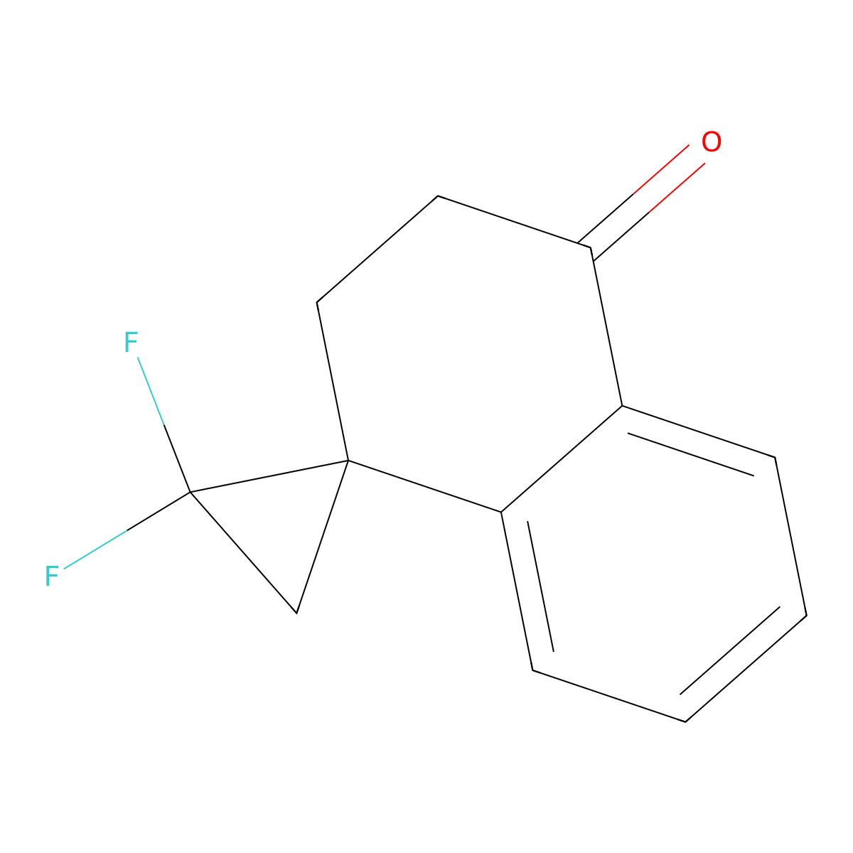 3,3-difluoro-3',4'-dihydro-2'H-spiro[cyclopropane-1,1'-naphthalene]-4'-one molecular structure, CAS 2243514-80-7