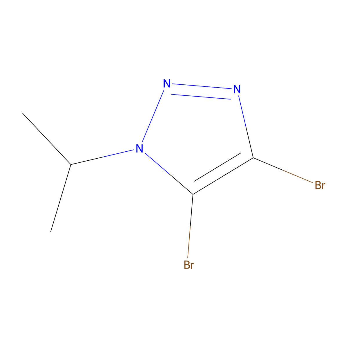 4,5-dibromo-1-(propan-2-yl)-1H-1,2,3-triazole molecular structure, CAS 2243514-90-9