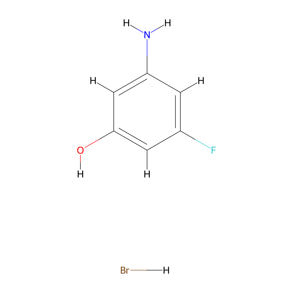 3-Amino-5-fluorophenol hydrobromide molecular structure, CAS 2243515-02-6