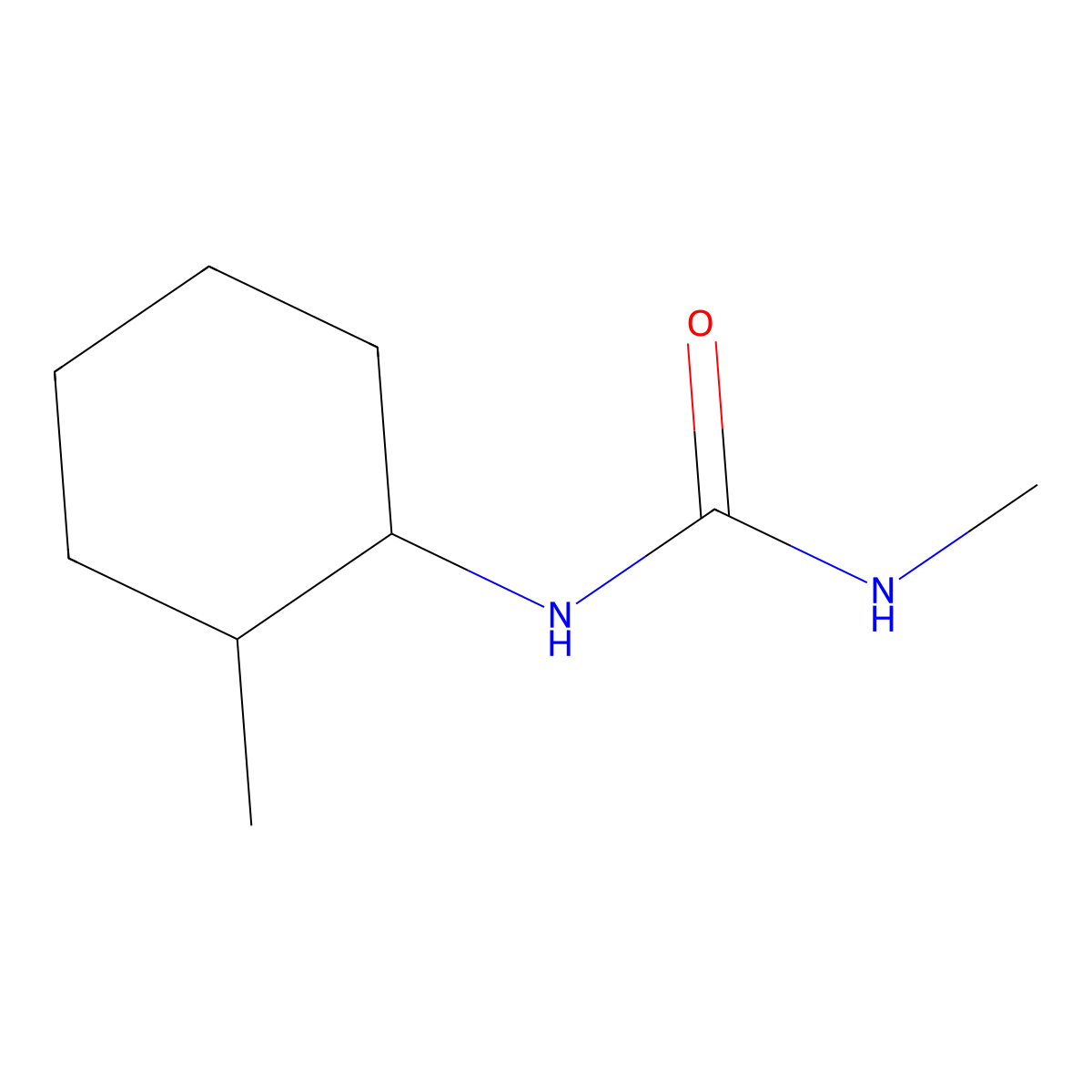 rac-3-methyl-1-((1R,2S)-2-methylcyclohexyl)urea molecular structure, CAS 2243515-30-0